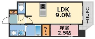 アドバンス難波ラシュレの物件間取画像